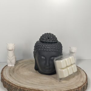 Quemador Buddha Negro y Wax Melt