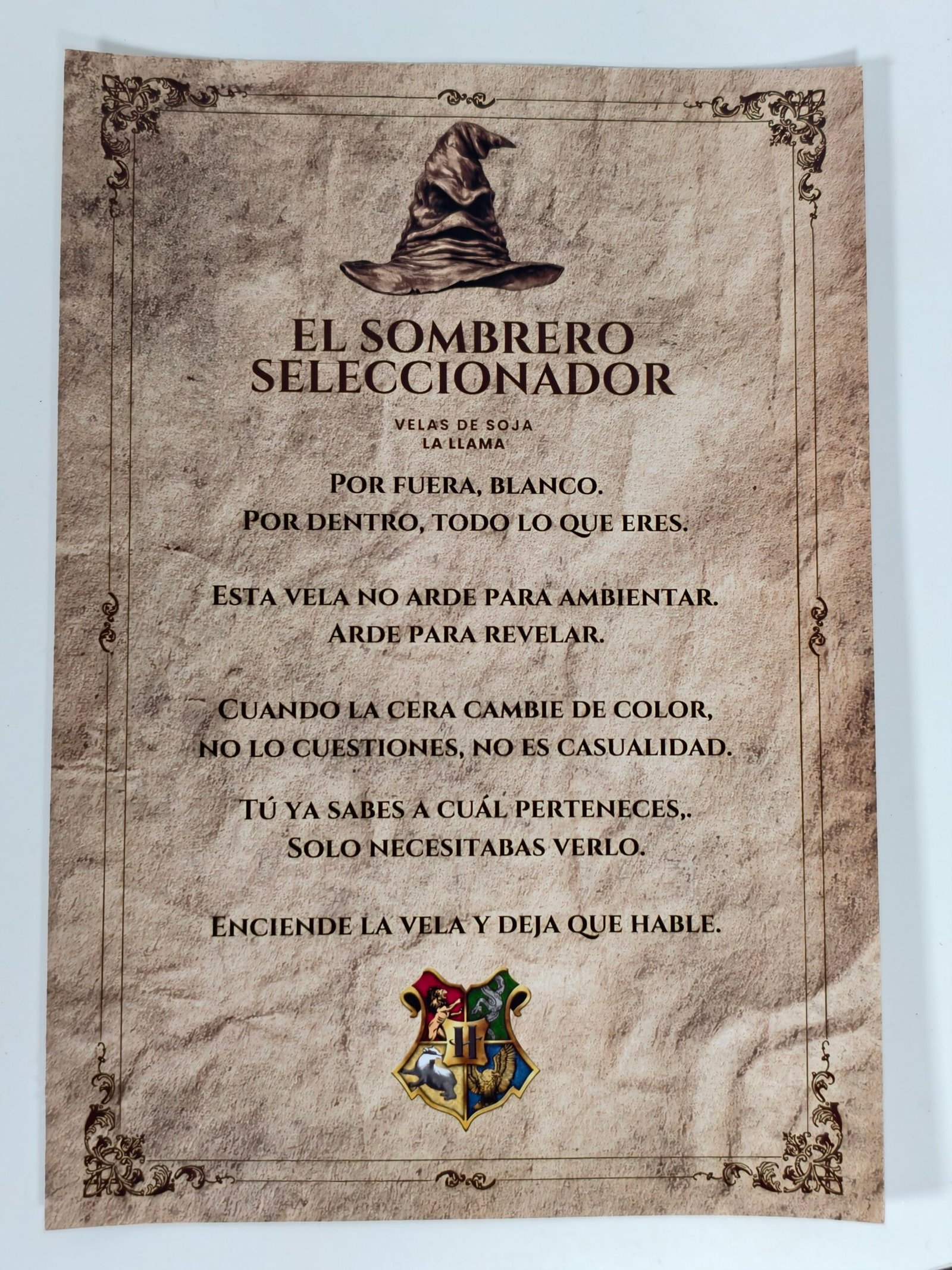 Vela Sombrero Seleccionador Harry Potter - Imagen 2